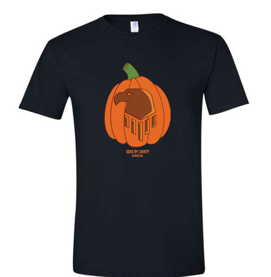 Carved Pumpkin Eagle Logo T-Shirt