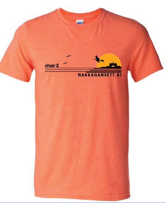 chair 2 witch waves t-shirt