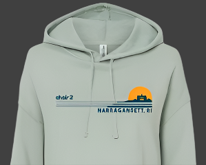 chair 2 crop hoodie