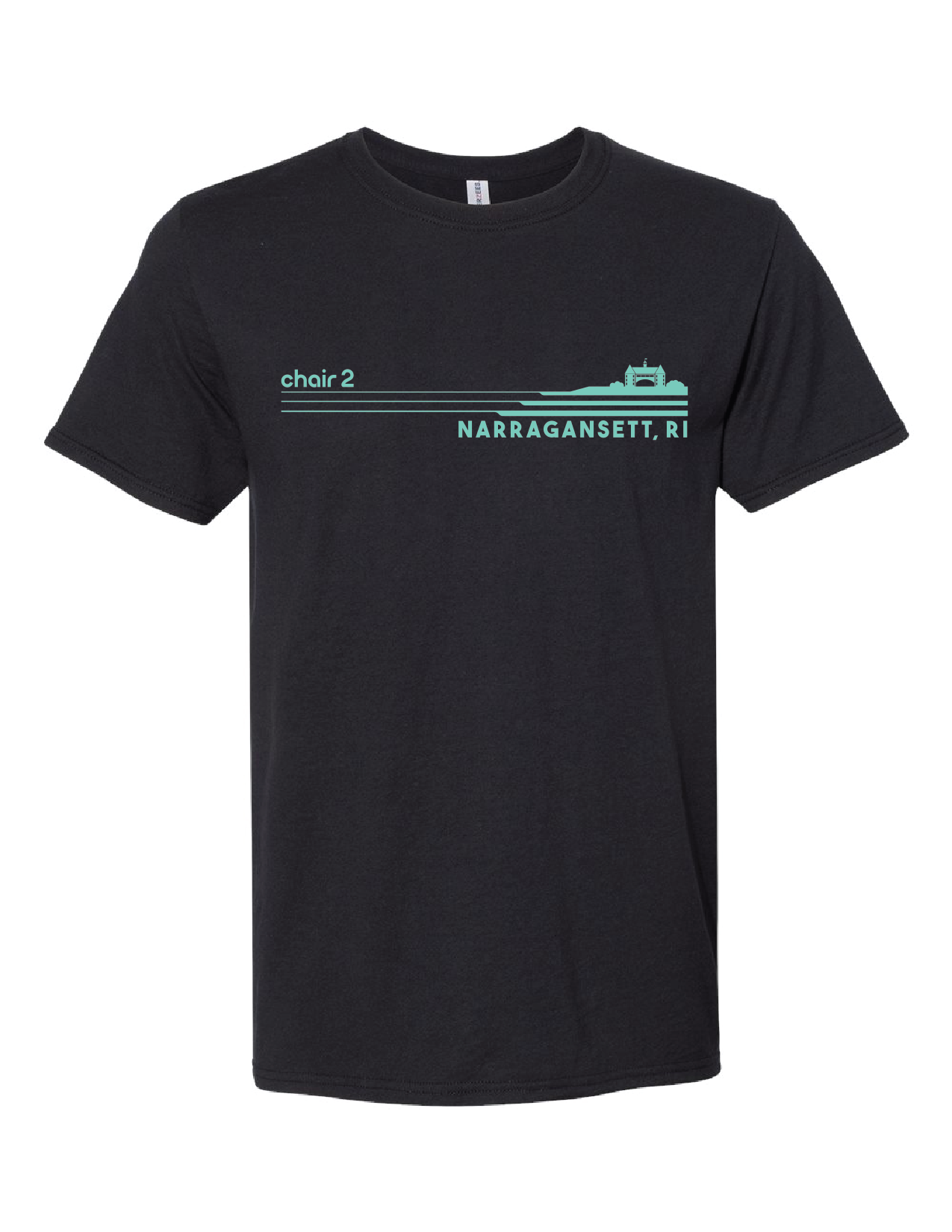 chair 2 narragansett waves unisex t-shirt